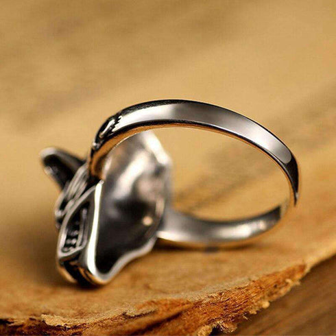 Bague Loup Démon (Acier)
